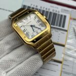 Clone Replica Cartier Santos W2SA0009 Gold Watch