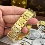 Audemars Piguet Royal Oak Openworked 15407 Yellow Replica Watches Skeleton Dial THB Factory 41mm