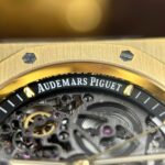 Audemars Piguet Royal Oak Openworked 15407 Yellow Replica Watches Skeleton Dial THB Factory 41mm