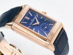 Reverso Tribute Duoface Small Seconds RG MGF Best Edition Blue Dial on Blue Leather Strap A854A - Image 7