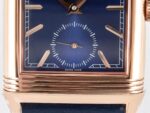 Reverso Tribute Duoface Small Seconds RG MGF Best Edition Blue Dial on Blue Leather Strap A854A - Image 18