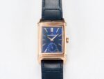 Reverso Tribute Duoface Small Seconds RG MGF Best Edition Blue Dial on Blue Leather Strap A854A - Image 13