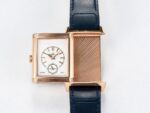 Reverso Tribute Duoface Small Seconds RG MGF Best Edition Blue Dial on Blue Leather Strap A854A - Image 17