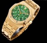 Audemars Piguet Yellow Gold with Green Dial Replica - Image 3