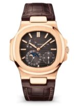 Replica Patek Philippe Nautilus Moon Phase Rose Gold Watch 5712R-001