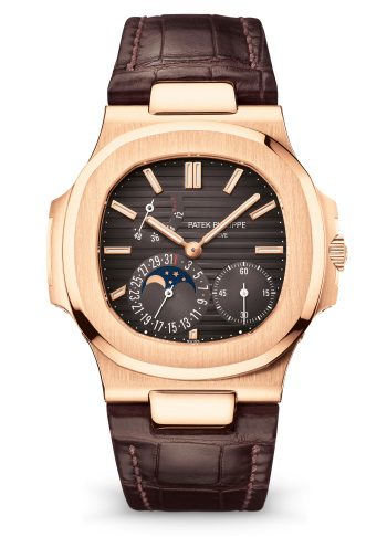 Patek-Philippe-Nautilus-5712R-001 Replica Patek Philippe Nautilus Moon Phase Rose Gold Watch 5712R-001