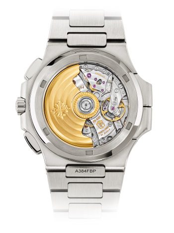 Patek-Philippe-Nautilus-5990-1A-001-1 Replica Patek Philippe Nautilus Travel Time Steel Chronograph 5990/1A-001