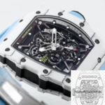 Replica Richard Mille RM35-01 BBR Factory Blue Strap - Image 4