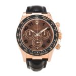 Réplica Rolex Daytona Brazalete de piel oro rosa