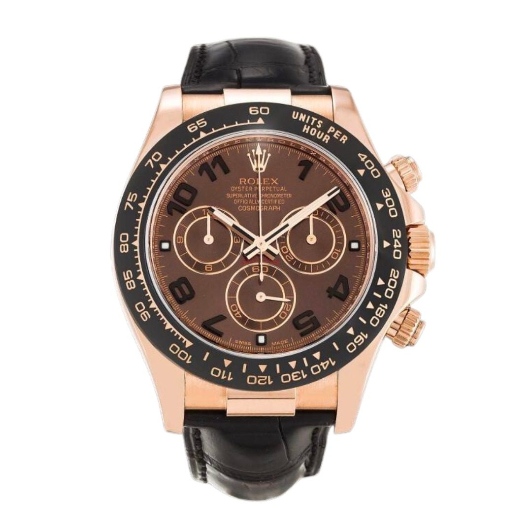 Réplica Rolex Daytona Brazalete de piel oro rosa Réplica Rolex Daytona Brazalete de piel oro rosa