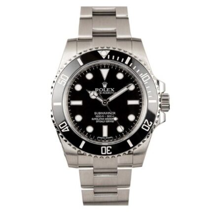 Réplica Rolex Submariner Plata/Negro Sin Fecha