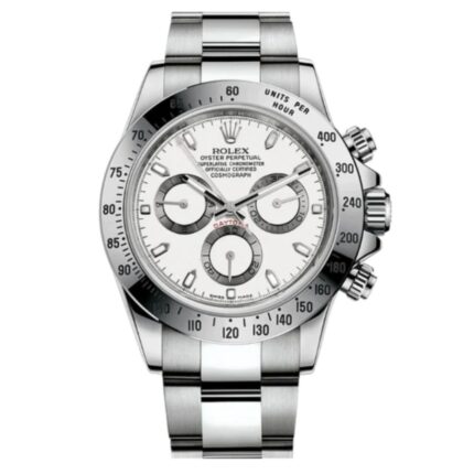 Réplica de plata del modelo Rolex Daytona Swiss Clone.