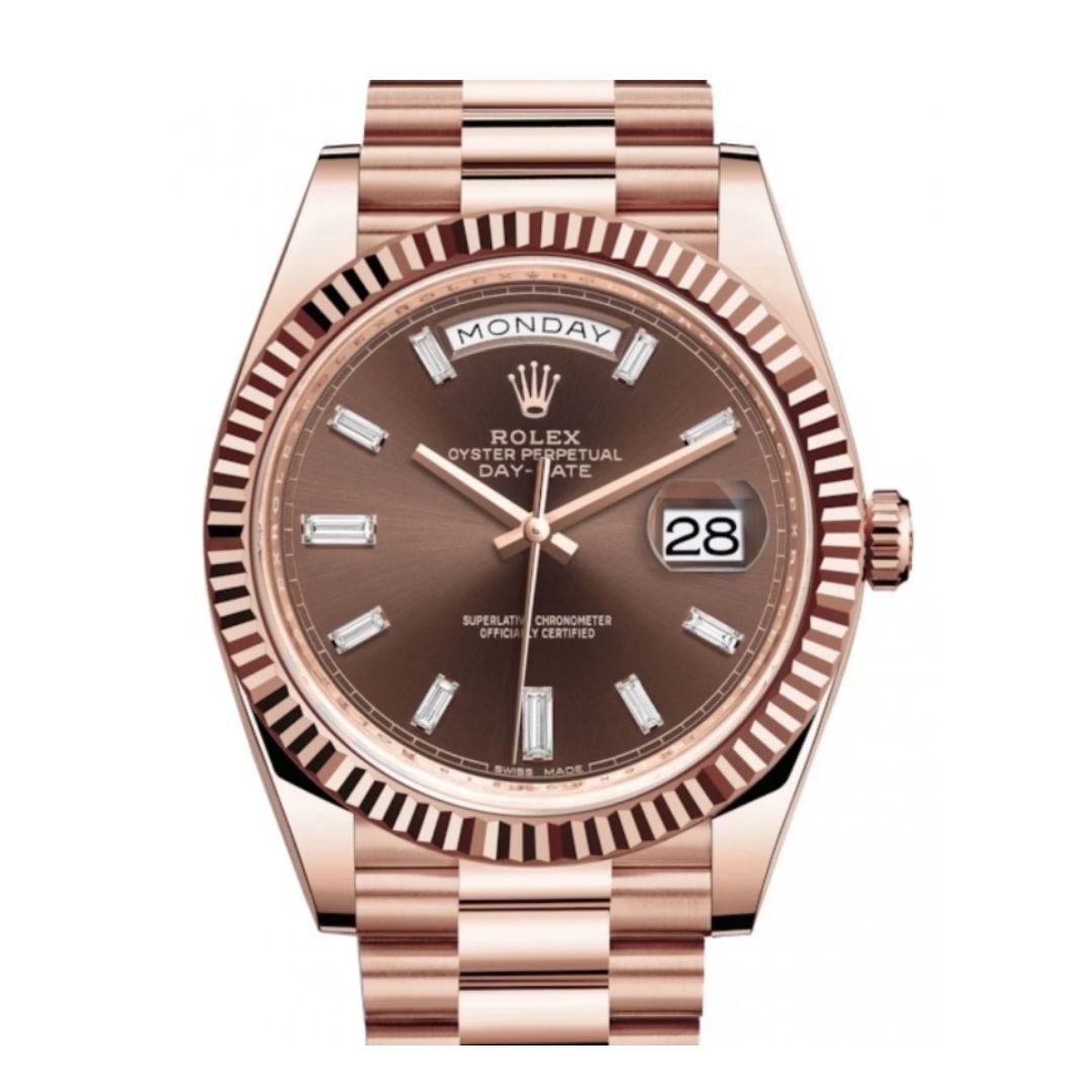 Swiss Clone Replica Rolex DayDate Rose Gold Chocolate Dial Swiss Clone Replica Rolex DayDate Rose Gold Chocolate Dial