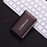Carbon Fiber Card Holder Case Men Wallets Black PU Leather Voor Lynkco Lynk & Co 05 06 5 6 Lynk Co 05 06 01 Auto Accessories - Image 5
