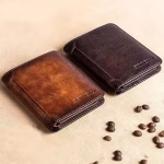 Genuine Leather Wallet Retro Business Design Rfid Protection Short Card Holder Coin Purses Money Bag Men Business Wallet - Image 5