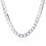925 Sterling Silver Necklace For Men's women 16/18/20/22/24 Inches Classic 6MM Chain Luxury Jewelry Wedding Christmas Gifts - Image 3