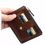 Luxury Small Men's Credit ID Card Holder Wallet Male Slim Leather Wallet with Coin Pocket Brand Designer Purse for Men Women - Image 2