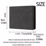 Multi-card Slot Men Wallet Fashion Folding Large-capacity Coin Purse PU Leather Short Purse - Image 4