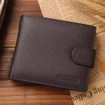 Genuine Leather Mens Wallet Premium Product Real Cowhide Wallets For Man Short Black Walet Portefeuille Homme Short Purses - Image 3