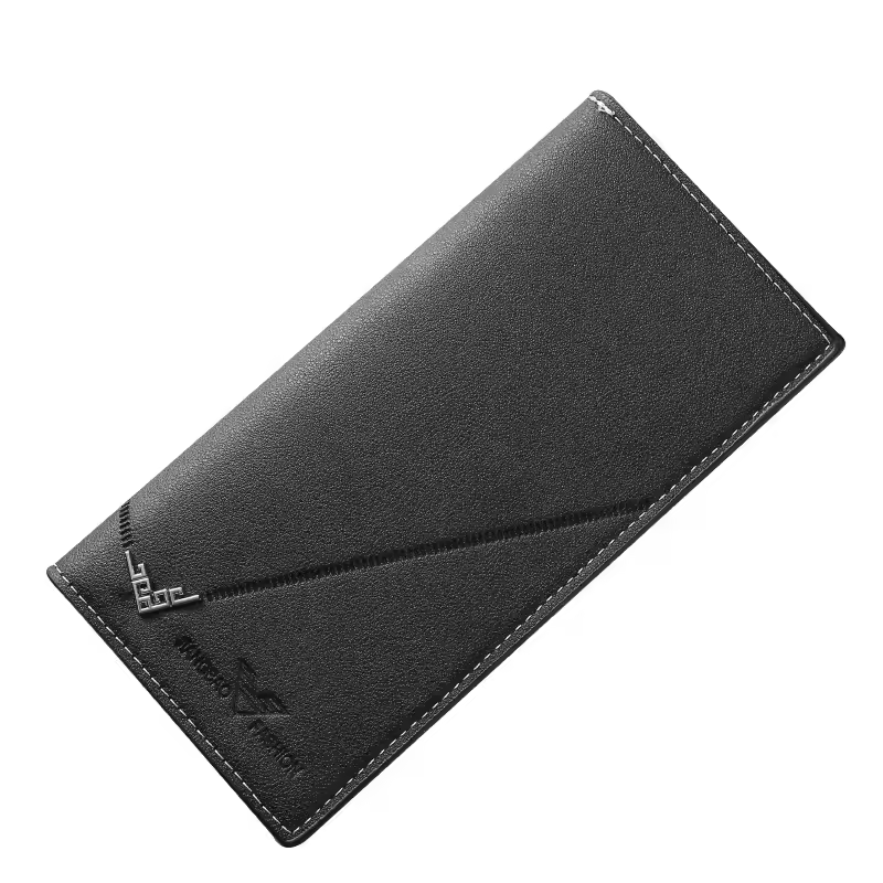 S65c8b3ea91e947849e9b4232979f42e6p.jpg_960x960q75.jpg_ Men Long Wallet Leather Bifold Card Holder Wallet Slim Business Man Large Capacity Card Bag With Zipper Coin Pouch Clutch Purse - Image 3