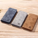 Long Vintage Mens Wallet Genuine Leather Slim Card Holder Large Capacity RFID Blocking Korean Style Purse for Men - Image 4
