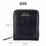 2025 New Men's Wallet PU Leather Purse Zipper Retro Style Short Wallets Men Card Holders Coin Storage Money Bag A03 - Image 4