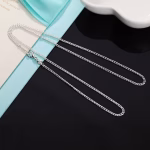 New 925 Sterling Silver Necklace 16/18/20/22/24/26/28/30 Inches 2MM String Chain For Women Men High Quality Jewelrys Gifts - Image 6