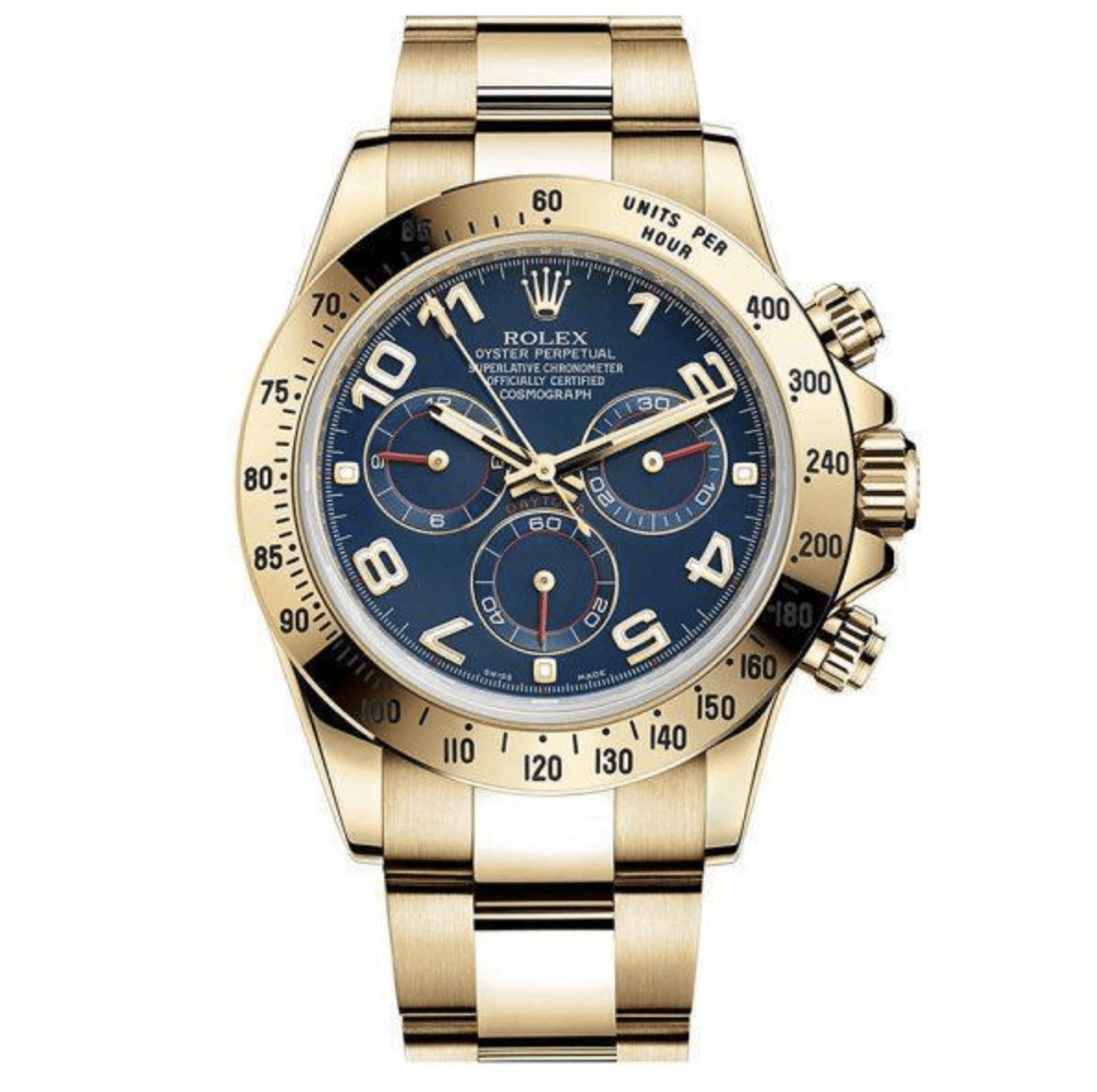 Super Clone Rolex Daytona Gold with Blue Dial 116528 Replica Super Clone Rolex Daytona Gold with Blue Dial 116528 Replica
