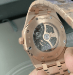 Audemars Piguet Royal Oak Skeleton Rose Gold Ref15407 Super Clone Replica - Image 7