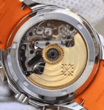 Réplica Aquanaut Cronógrafo Correa de caucho naranja