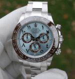 Réplica de reloj Rolex Daynota Azul Hielo Esfera árabe Platino - IP Empire Relojes Replica