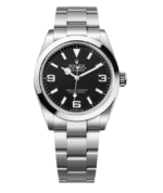 Explorer 40mm Plata Negro Réplica Modelo 2023