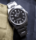 Explorer 40mm Plata Negro Réplica Modelo 2023