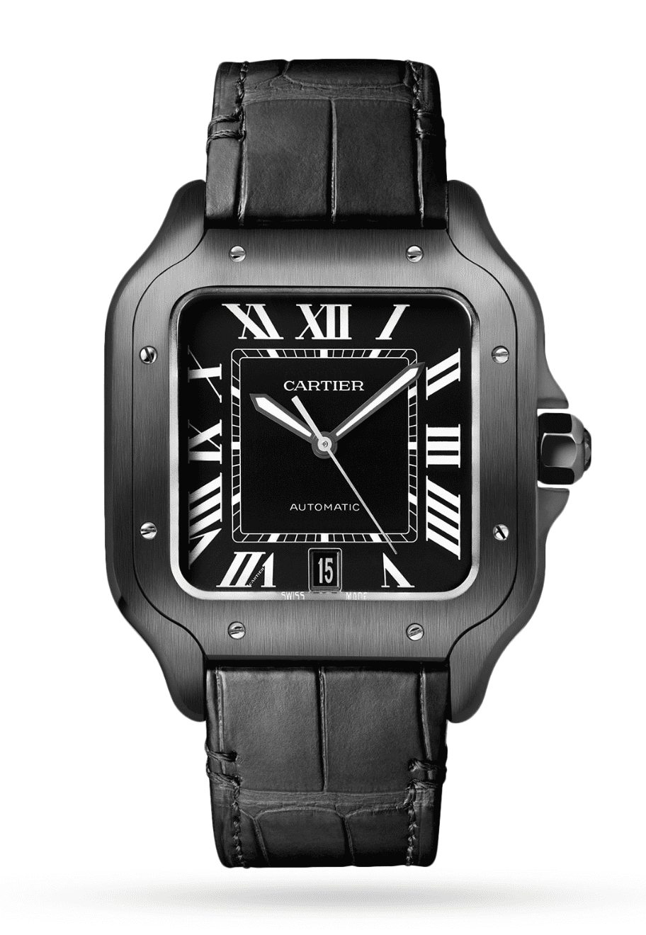 Reloj Cartier Santos Negro Replica Clon Reloj Cartier Santos Negro Replica Clon