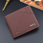 Men Short Bifold Faux Leather Masculina Billetera Credit ID Card Holder Wallet Billfold Purse Clutch Solid Hombre Business Slim - Image 3