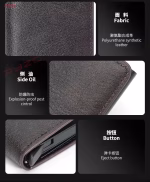 Carbon Fiber Card Holder Case Men Wallets Black PU Leather Voor Lynkco Lynk & Co 05 06 5 6 Lynk Co 05 06 01 Auto Accessories - Image 4