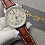 Replica Breitling Navitimer Automatic Silver Alligator Watch AB0139211G1P1