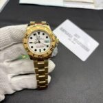 Replica Rolex Yacht Master Full Gold White Dial - Image 2