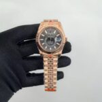 Rolex Sky-Dweller Rhodium Dial Rose Gold Replica 2024 - Jubilee Bracelet - Image 3