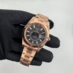 Rolex Sky-Dweller Rhodium Dial Rose Gold Replica 2024 - Jubilee Bracelet - Image 2