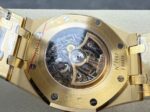 Replica Audemars Piguet Royal Oak Openworked 15407 Yellow Skeleton Dial - Image 19