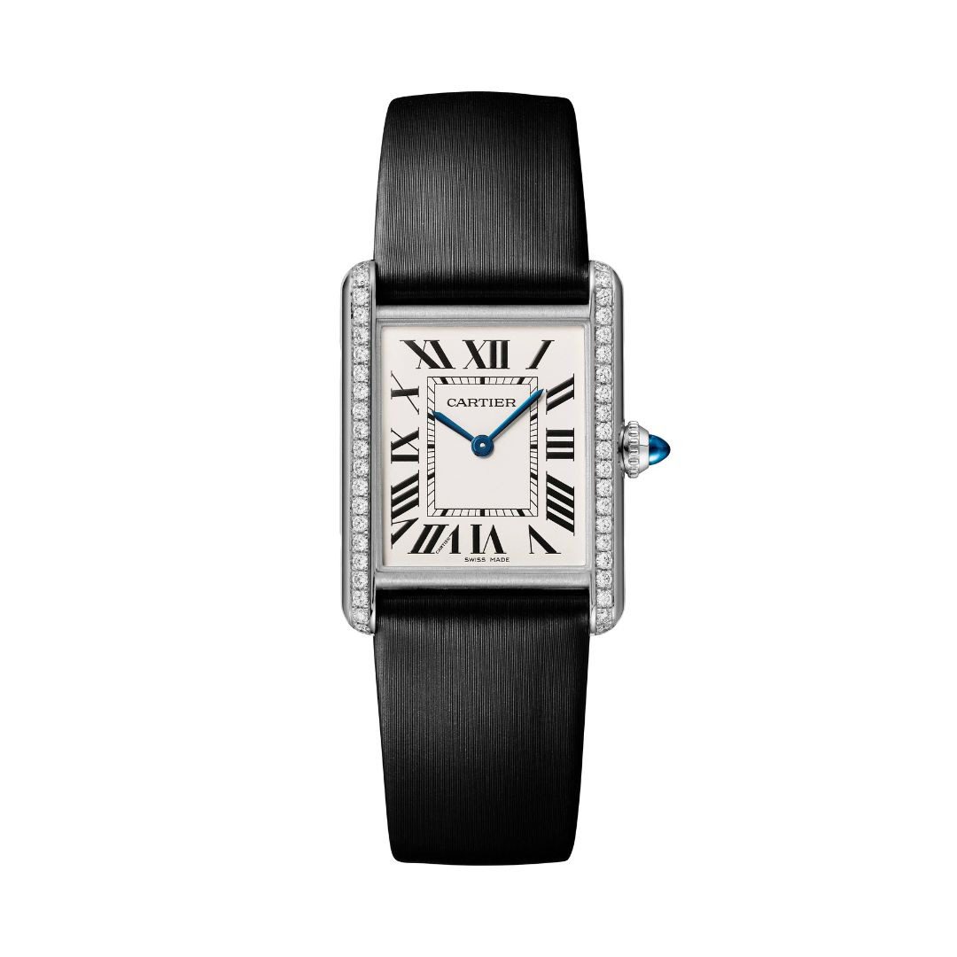 diamond.jpg Cartier Tank Diamond Replica Ladies Watch, W4TA0017 - Image 1