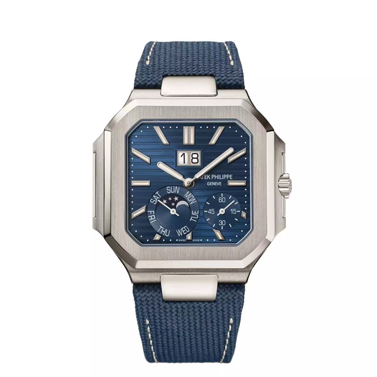 e3a2ec77bbcea17b4650f0bbd9a4a44c Cubitus Replica Patek Philippe Blue Dial