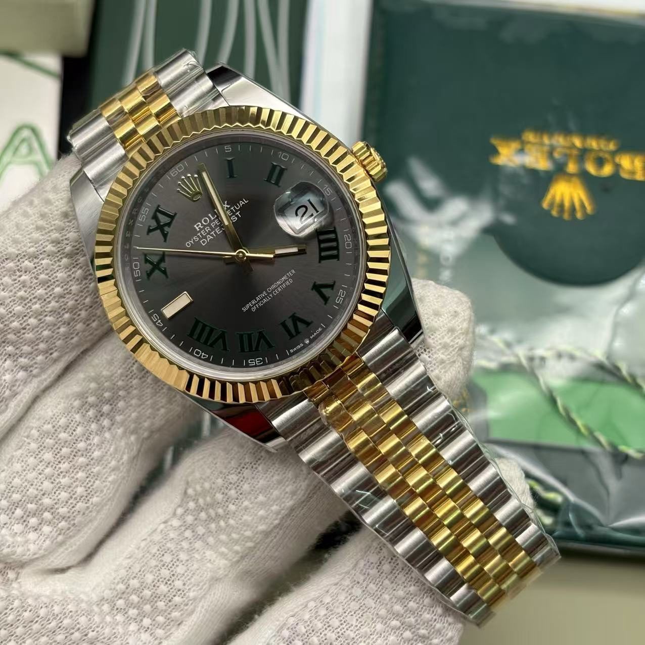 e78791b8b05c41bb4531f0e668a742aa Rolex Datejust 126233 Wimbledon Replica - Image 12