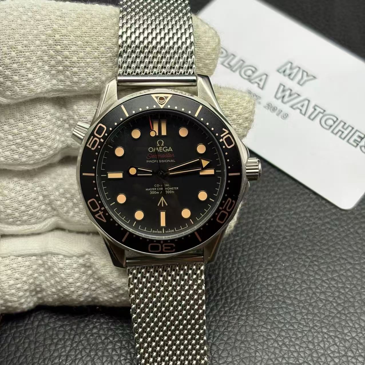 e88819f4abf537483ade2318136ab827 Omega Seamaster NO TIME TO DIE Watch James Bond - Replica - Image 2