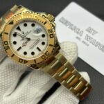 Replica Rolex Yacht Master Full Gold White Dial - Image 4