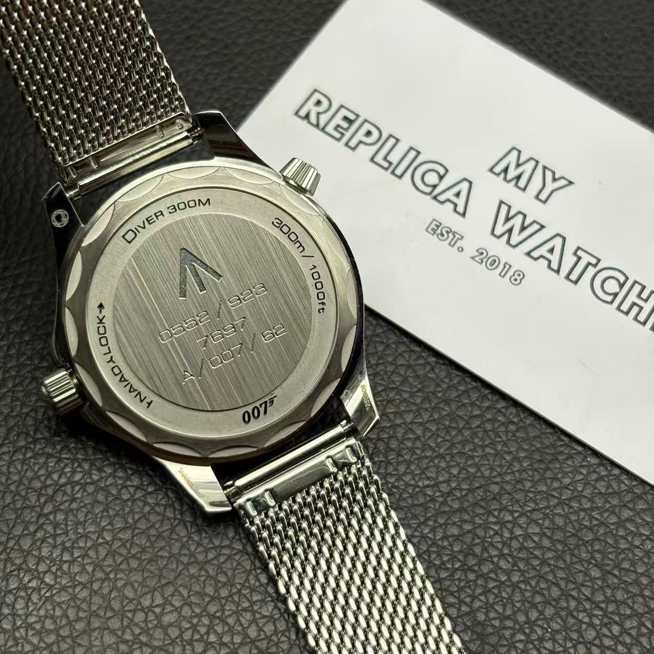 fd7bbf1a8440c298cfb419da8f728497 Omega Seamaster NO TIME TO DIE Watch James Bond - Replica - Image 5