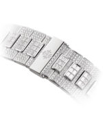 Clon suizo Replica Patek Philippe Nautilus Jumbo 5719 Full Diamonds