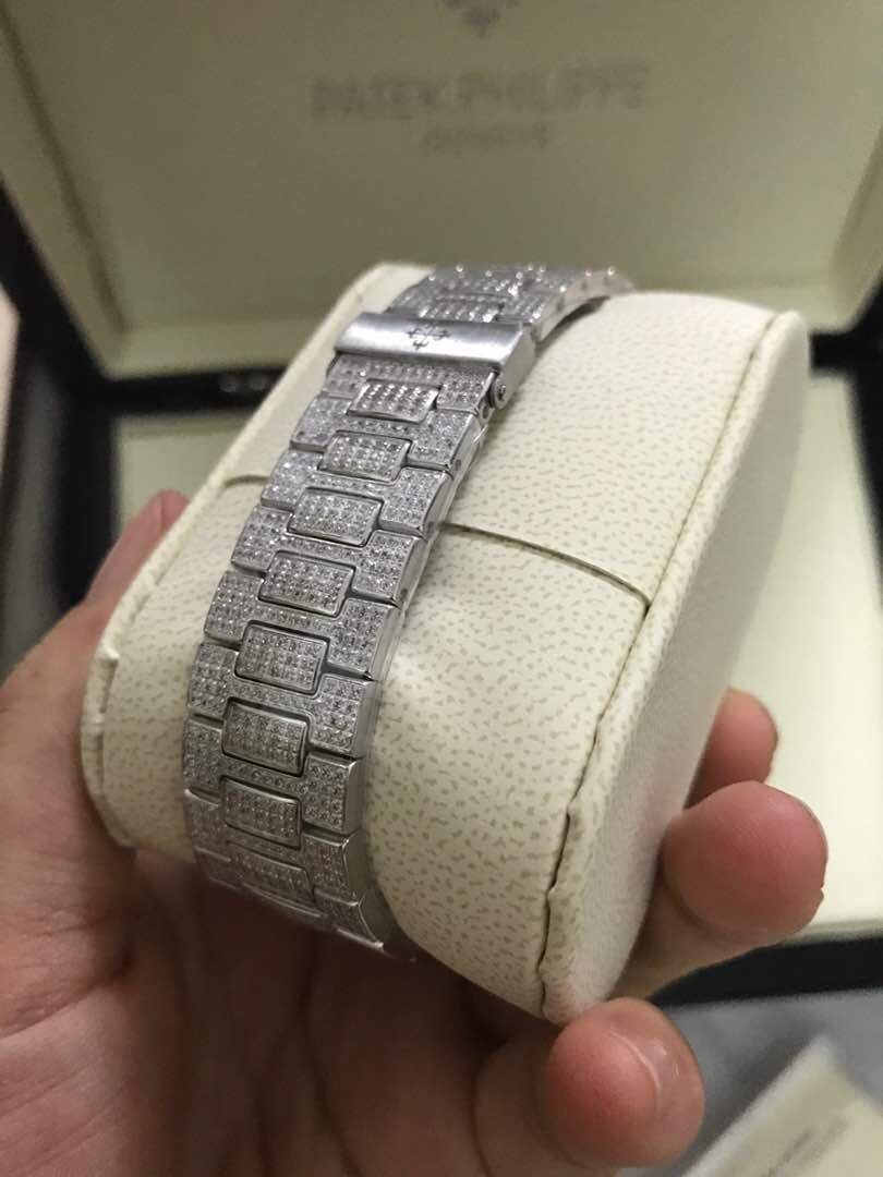 Clon suizo Replica Patek Philippe Nautilus Jumbo 5719 Full Diamonds Clon suizo Replica Patek Philippe Nautilus Jumbo 5719 Full Diamonds