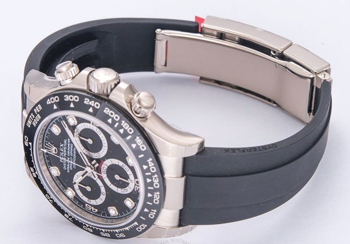image_e53b0c27-1016-4a83-9ac2-3c5ee49532c3.jpg Replica Rolex Daytona Diamond Bezel White Gold Automatic Black Dial - Image 9